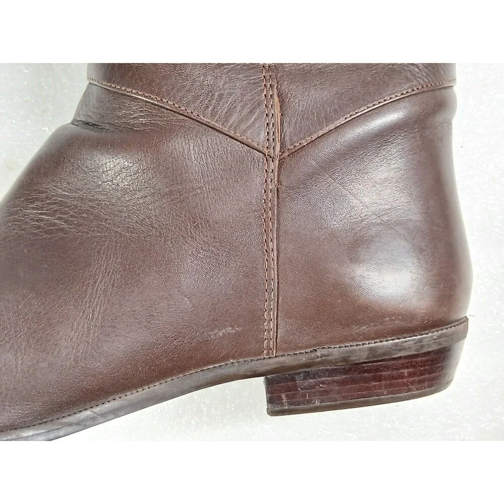 Nine West Brown Leather Riding Boots Women’s Size 8M